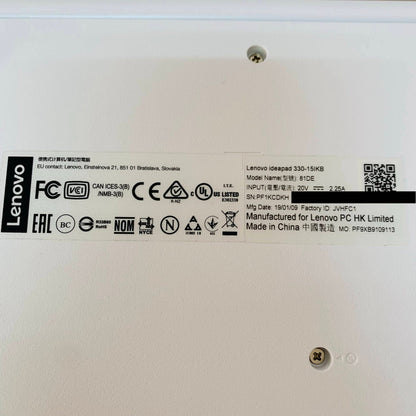 美品 Lenovo  idea pad 330-15IKB i7 8550U 8GB HDD 1TB 【C1774-100】