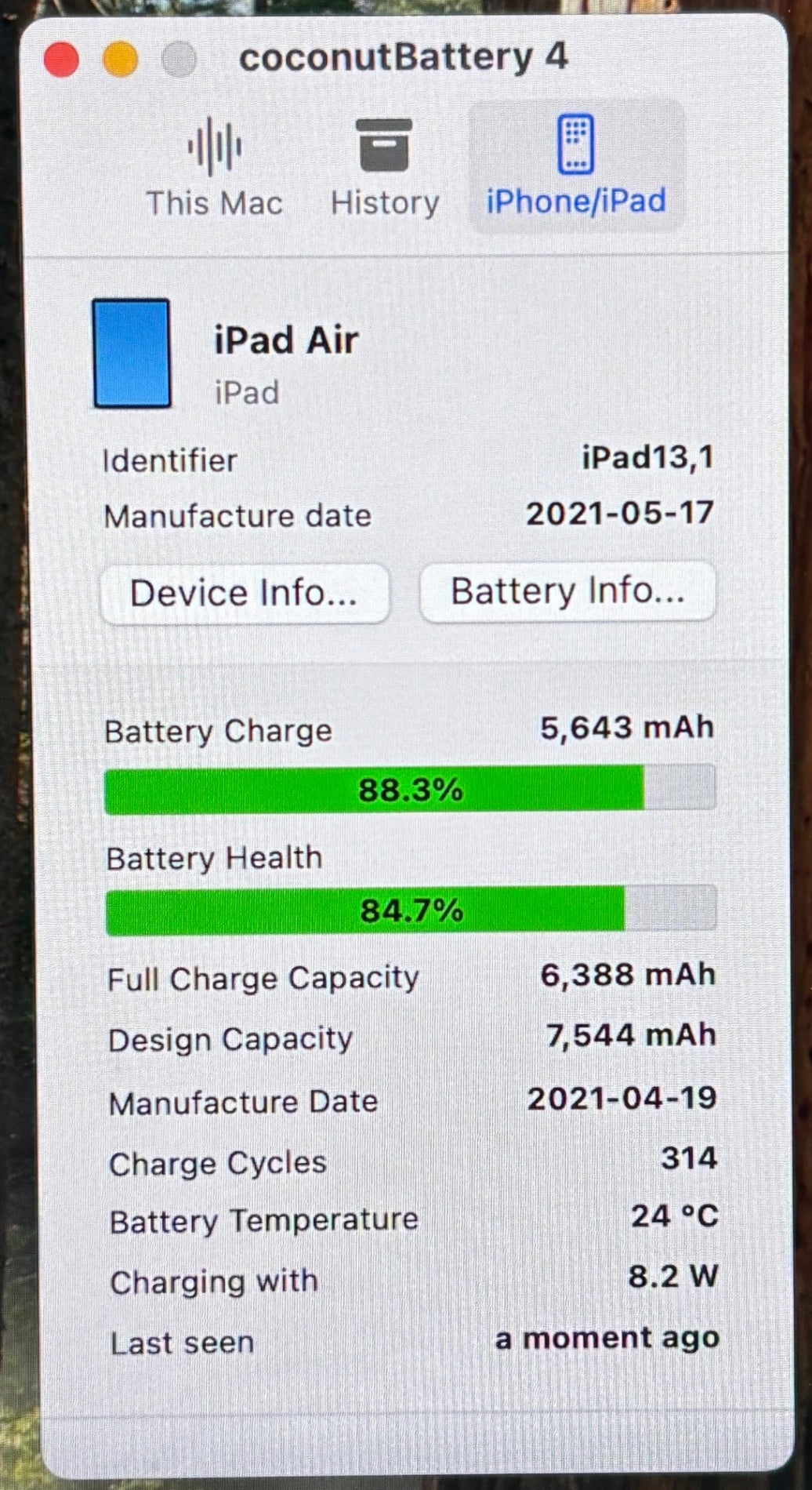 Apple iPad Air 第4世代 MYFT2J/A 256GB Wi-Fiモデル 10.9インチ スペースグレイ  バッテリー最大容量84%【C5512-60】