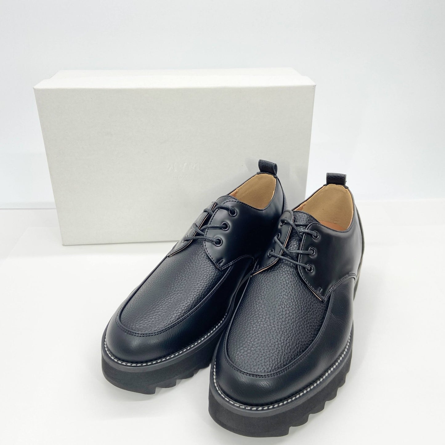 未使用 WYM LIDNM SHARK SOLE COMBINATION SHOES 箱付き サイズ：L ブラック【C5805-100】　size:L(27.5cm〜28cm)