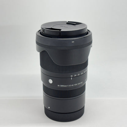 美品 SIGMA シグマ 16-300mm F3.5-6.7 DC OS RFマウント【C8627-60】
