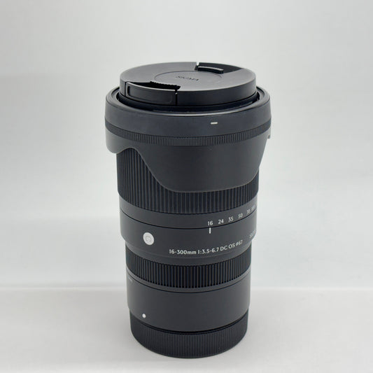 美品 SIGMA シグマ 16-300mm F3.5-6.7 DC OS RFマウント【C8627-60】