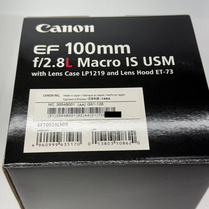 美品 新品同様 Canon EFレンズ EF100mm F2.8L Macro IS USM EF10028LMIS【4427-80】