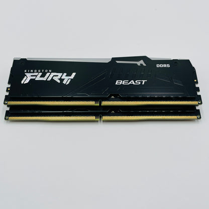 キングストンテクノロジー Kingston FURY デスクトップPC用メモリ DDR5 AM5 AMD EXPO認定 6000MT/秒 16GB×2枚 Kingston FURY Beast ビースト RGB AM5 CL36 KF560C36BBEAK2-32 【C4687-N】