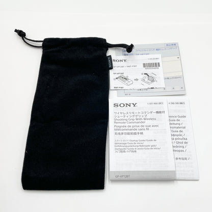 美品 SONY GP-VPT2BT ブラック ワイヤレスリモートコマンダー機能付シューティンググリップ 付属品完備【C8019-60】