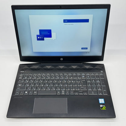 HP Gaming 15-cx0107TX  i7 8750H 16GB SSD 256GB HDD 1TB GTX 1050 Ti  Windows11Home 【C7643-80】