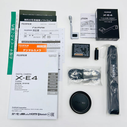 富士フイルム FUJIFILM X-E4 ボディ 元箱付属品完備＋別売り純正サムレスト付き	【C4134-60】