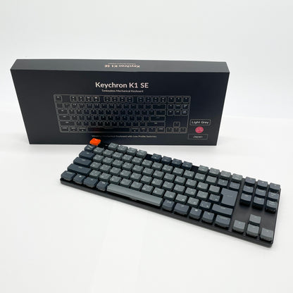 美品 Keychron K1SEG3-JIS K1SE メカニカルキーボード 茶軸【C8383-80】