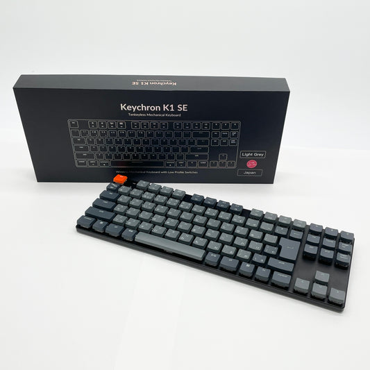 美品 Keychron K1SEG3-JIS K1SE メカニカルキーボード 茶軸【C8383-80】