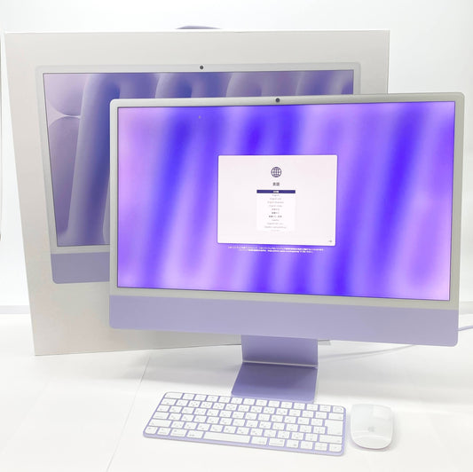 美品 Apple iMac 24インチ 2024 M4 32GB 512GB 付属品完備 【C4243-180】