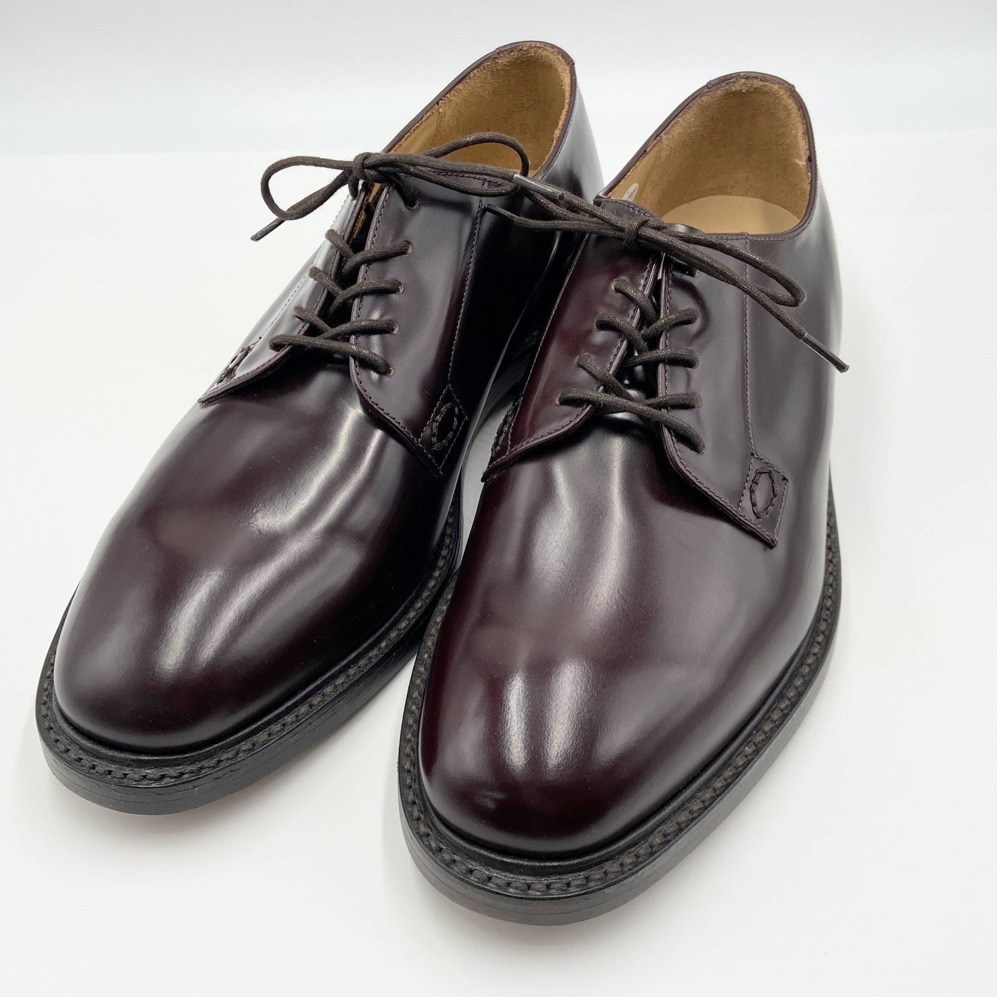 未使用 Loake SHOEMAKERS ローク 英国製 ポリッシュドレザー プレーントゥ ビジネスシューズ　【C5810-80】