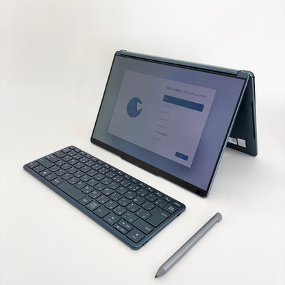 美品 Lenovo YogaBook 9i 13IRU8 Gen 8 i7 1355U 16GB SSD 1TB Windows11Home カラー:タイダルティール バッテリー最大容量93% 2画面【C7712-80】