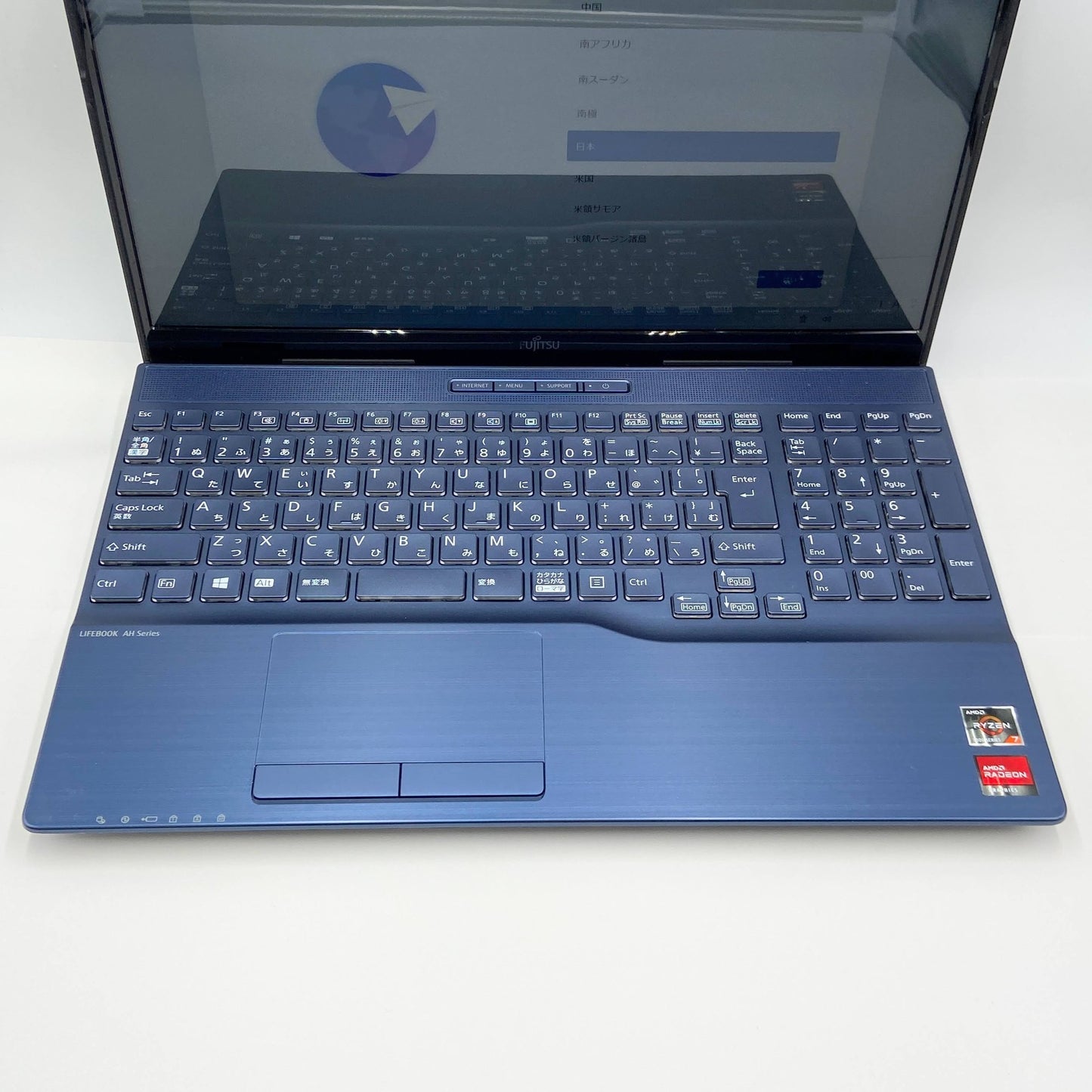 美品 LIFEBOOK AH50/F3 FMVA50F3L2 Ryzen7 5700U 16GB SSD256GB バッテリー最大容量95%  充電器・マウス付き【C5767-80】