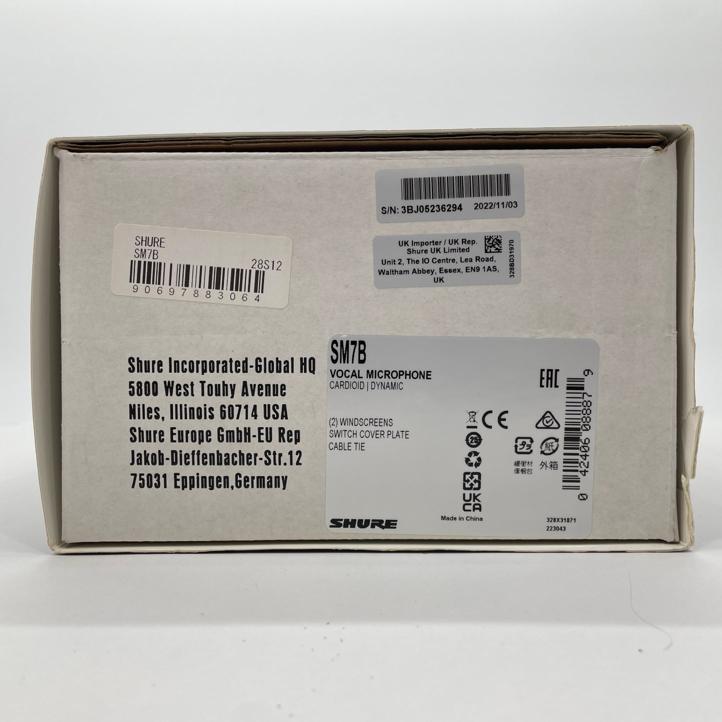 SHURE SM7B ダイナミックマイク【C4608-80】