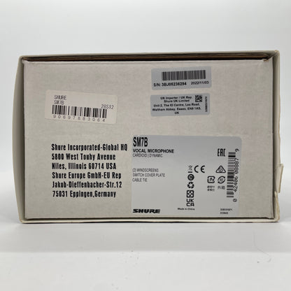 SHURE SM7B ダイナミックマイク【C4608-80】