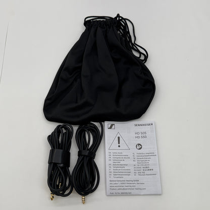 美品 Sennheiser HD 550 ヘッドホン 付属品完備+ゼンハイザー 4.4mm バランスケーブル付属【C7907-80】