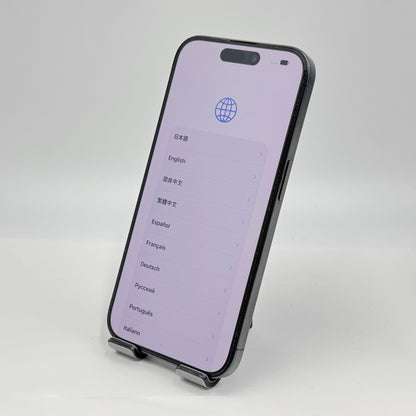 美品 物理デュアルSIM iPhone15 Pro A3104 MTQ83CH/A 256GB ブラックチタニウム 中国版 SIMフリー シャッター音なし【C50-C】