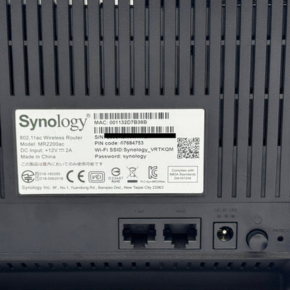Synology 無線LANルーター MR2200ac【C7404-60】