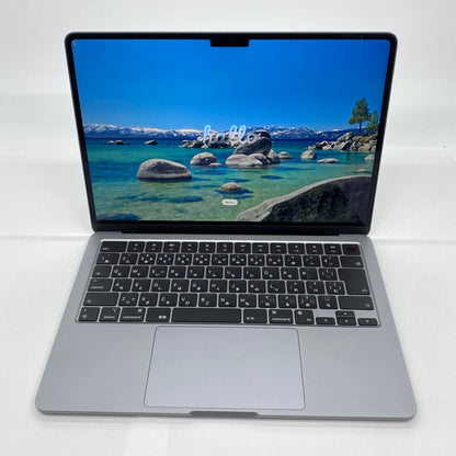 美品 Apple MacBook Air Liquid Retina 13.6インチ (Mid 2022) Apple M2 8コア/8GB/SSD 256GB スペースグレイ MLXW3J/A 充放電回数5回 バッテリー最大容量100%【C5240-80】