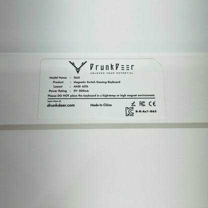 DrunkDeer G65 ラピッドトリガーキーボード ＋Razer VIPER V2 PRO 8K【C4461-80】