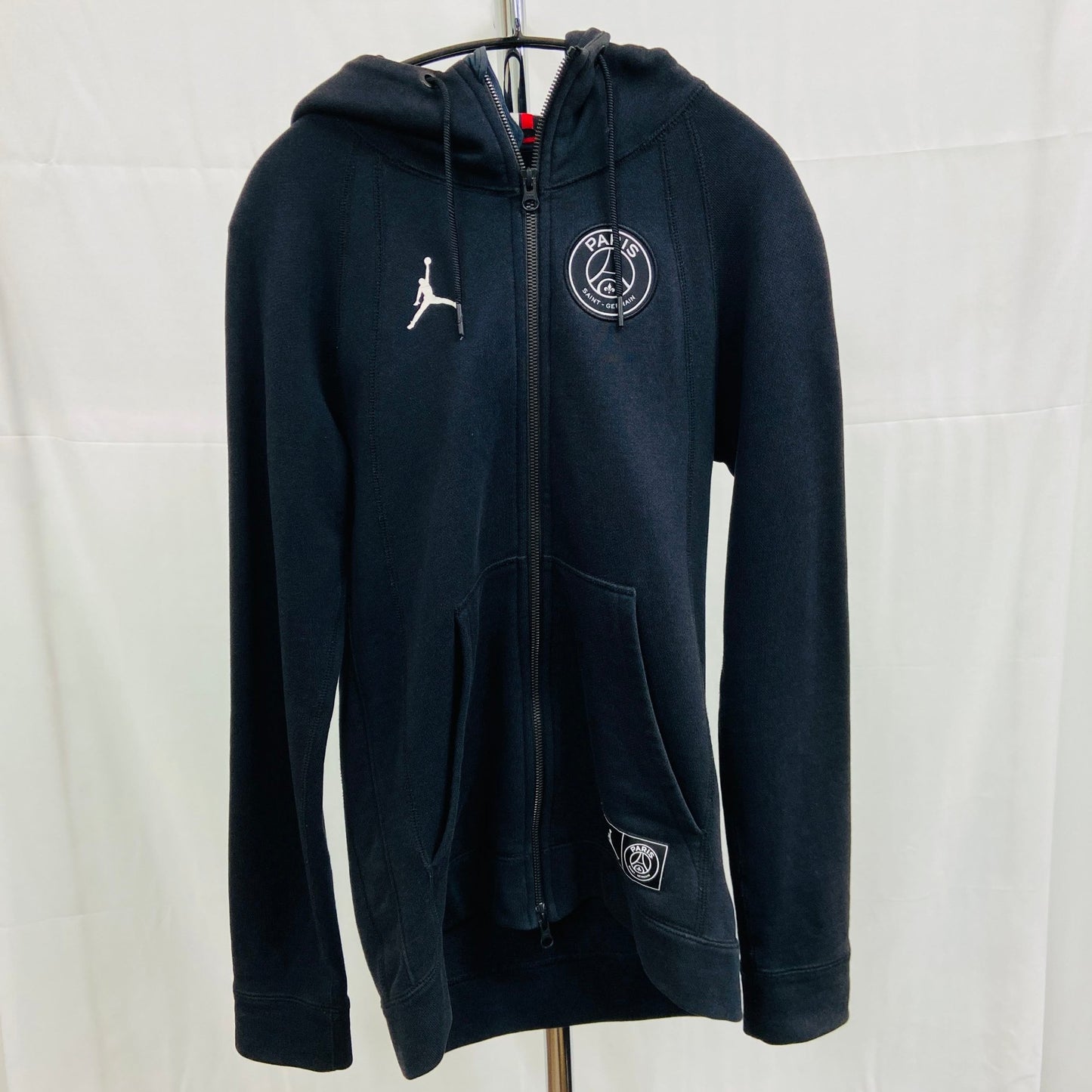 NIKE AIR JORDAN×PSG HOODIE WINGS JACKET BLACK PARIS パリサンジェルマンジョーダン　パーカー【C3617-】表記サイズXS