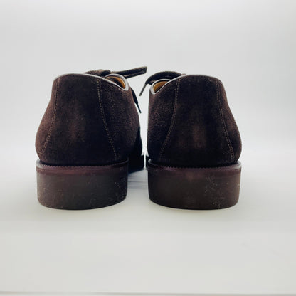 未使用 保管品 GIORGIO ARMANI アルマーニ スエード シューズ プレーントゥ メンズ【C3483-80】