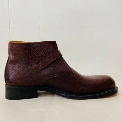 保管品 HERMES エルメス ストラップ ショートブーツ メンズ 39 1/2  i19207