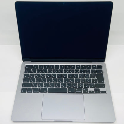 バッテリー最大容量100% Apple MacBook Air M2 13.6インチ スペースグレー 8GB SSD256GB MLXW3J/A 充放電回数18回 付属品完備 C3877 80サイズ発送
