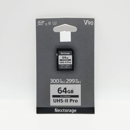 Nextorage UHS-II V90 64GB SDカード NX-F2PRO64G【C5706-N】