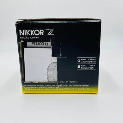 Nikon (ニコン) NIKKOR Z 40mm F2  【C4672-60】