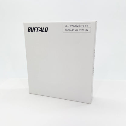 新品未開封 BUFFALO ポータブルDVD/CDドライブ USB2.0規格 Window/Mac ホワイト DVSM-PLV8U2-WH/N 　【C5793-60】