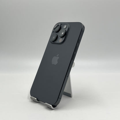 美品 Apple iPhone16 Pro 128GB ブラックチタニウム MYMV3J/A バッテリー最大容量98%【C5277-C】