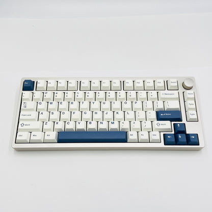 EPOMAKER P75 ワイヤレス アルミニウム メカニカルキーボード 柴藤花軸 【C7209-80】