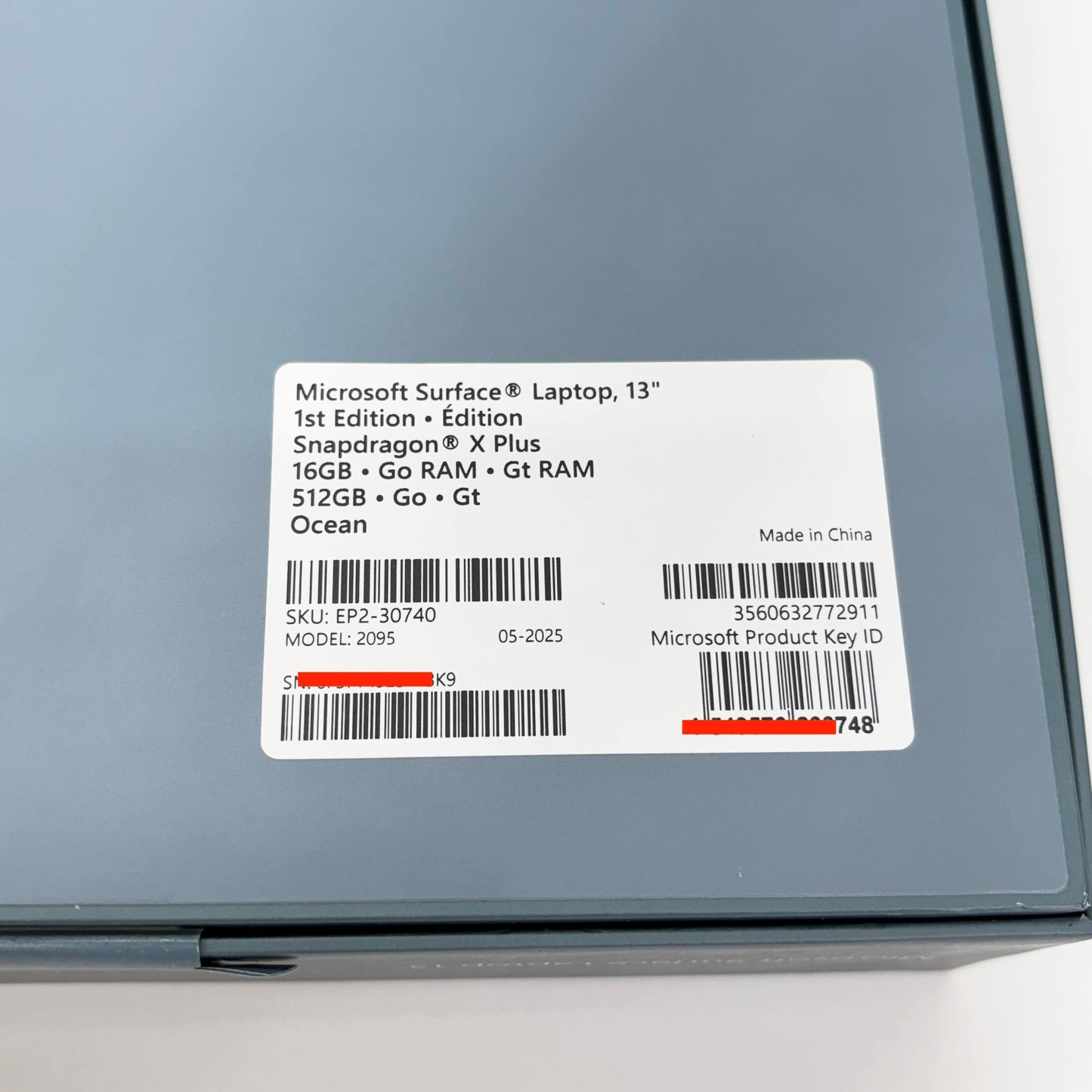 新品未開封 Surface Laptop 13インチ EP2-30740 [オーシャングリーン] Snapdragon X Plus 16GB 512GB Windows 11 Home　【C5603-80】
