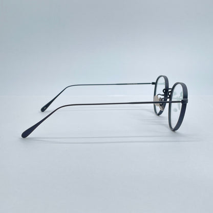 美品 seem Oh My Glasses TOKYO Lester omg-107-MBK-47 47□20-145 チタン製【C7008-60】