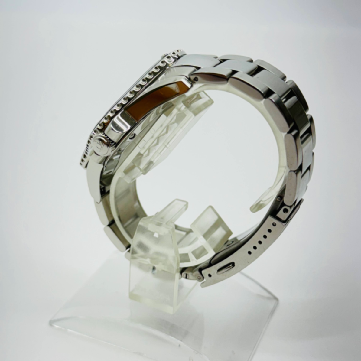 LAARVEE PEA001 SILVER PRECISION STEEL BLACK BEZEL&BLACK DIAL シルバー ブラック サブマリーナ 腕時計【C4591-60】