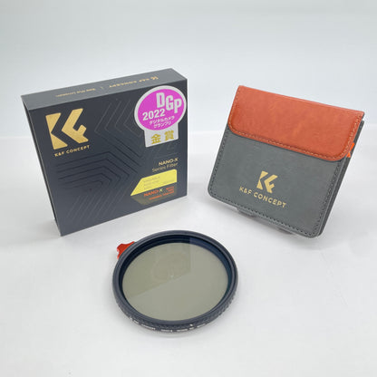 K&F CONCEPT KF-NNDX82 ND2-400 バリアブルNDフィルター 82mm【C6306-C】