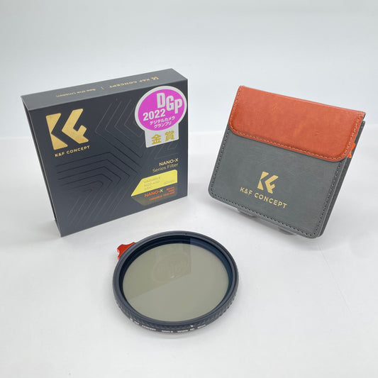 K&F CONCEPT KF-NNDX82 ND2-400 バリアブルNDフィルター 82mm【C6306-C】