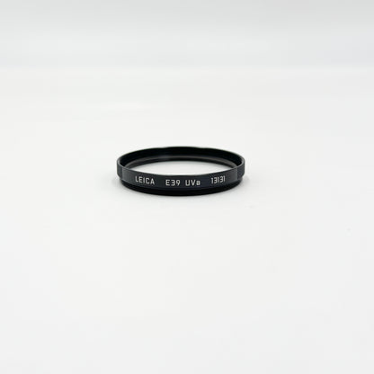 美品 LEICA E39 UVa レンズフィルター 13131 ブラック【C8870-N】