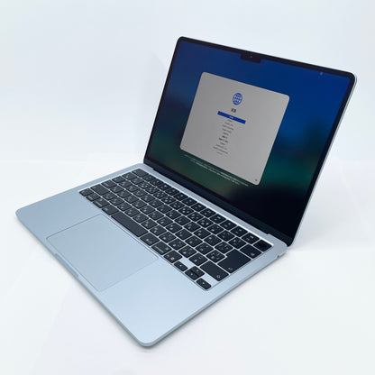 美品 Apple MacBook Air 13インチ M4 2025 16GB 256GB スカイブルー MC6T4J/A バッテリー最大容量100%【C8391-80】