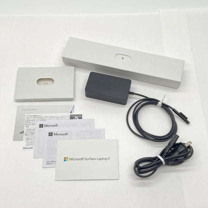 美品 Microsoft Surface Laptop 5 Model 1950 i5 1235U 8GB 256GB Windows11Home QZI-00020 プラチナ バッテリー最大容量約93％【C6399-80】