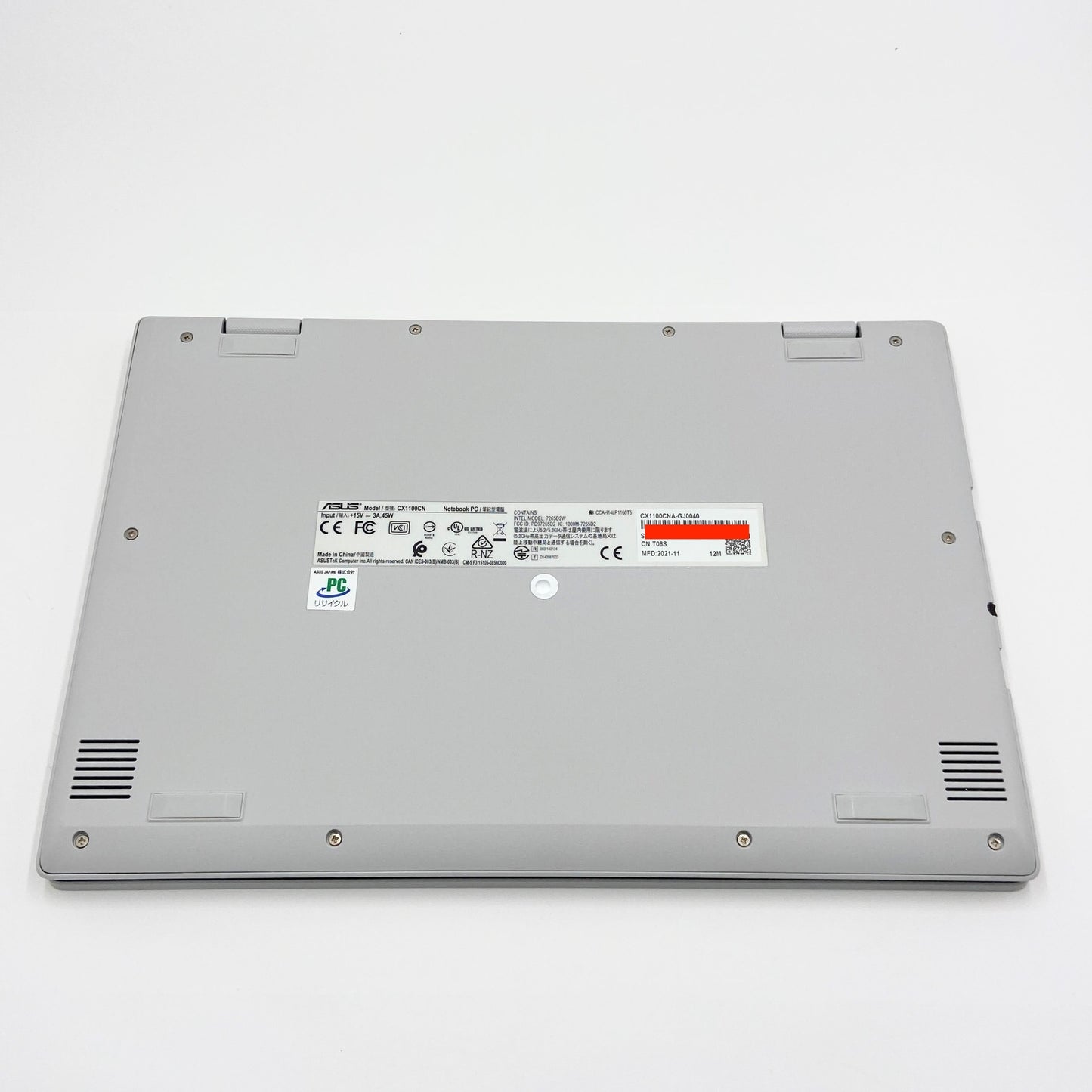 ASUS Chromebook CX1 CX1100CNA Celeron N3350/4GB/32GB 【C6676-80】