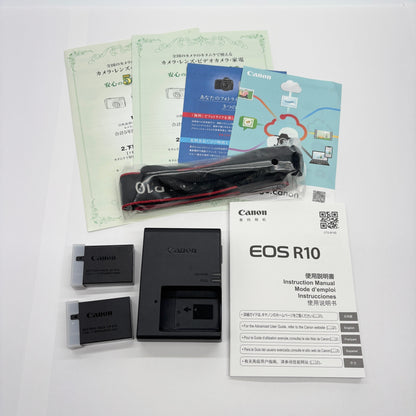 美品 Canon EOS R10 RF-S18-150 F3.5-6.3 IS STM レンズキット 付属品完備【C6228-80】