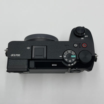 美品 SONY ILCE-6700M 高倍率ズームレンズキット ブラック シャッター回数20,871【C8015-60】