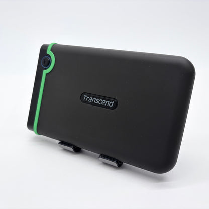 Transcend ポータブルHDD 2.5インチ USB3.1 耐衝撃ケース  1TB TS2TSJ25M3S 2018年製造【C8248-C】