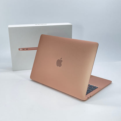 MacBook Air Retina 13インチ (Late 2020) Apple M1 8コア/8GB/SSD 256GB ゴールド MGND3J/A バッテリー最大容量100%充放電回数14回 付属品完備【7964-80】