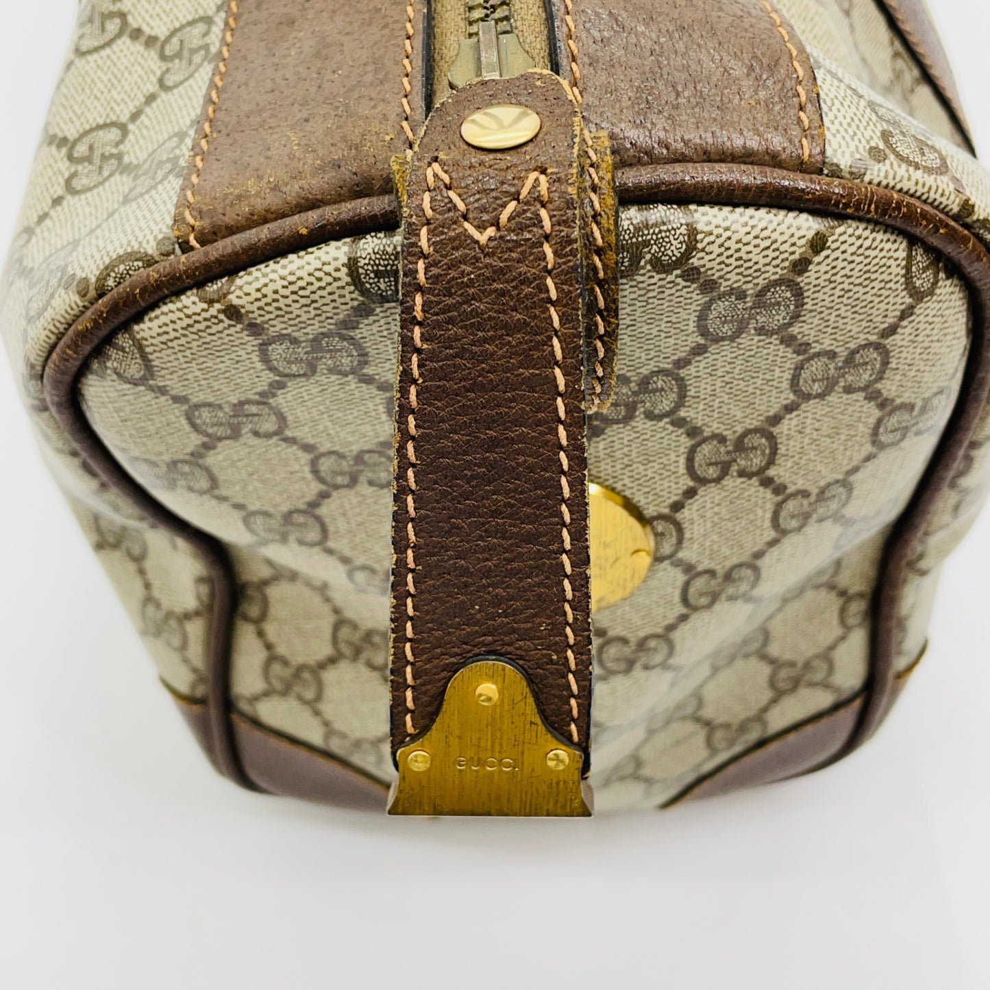 Gucci オールドグッチ GGキャンバス ボストンバッグ　【C4592】