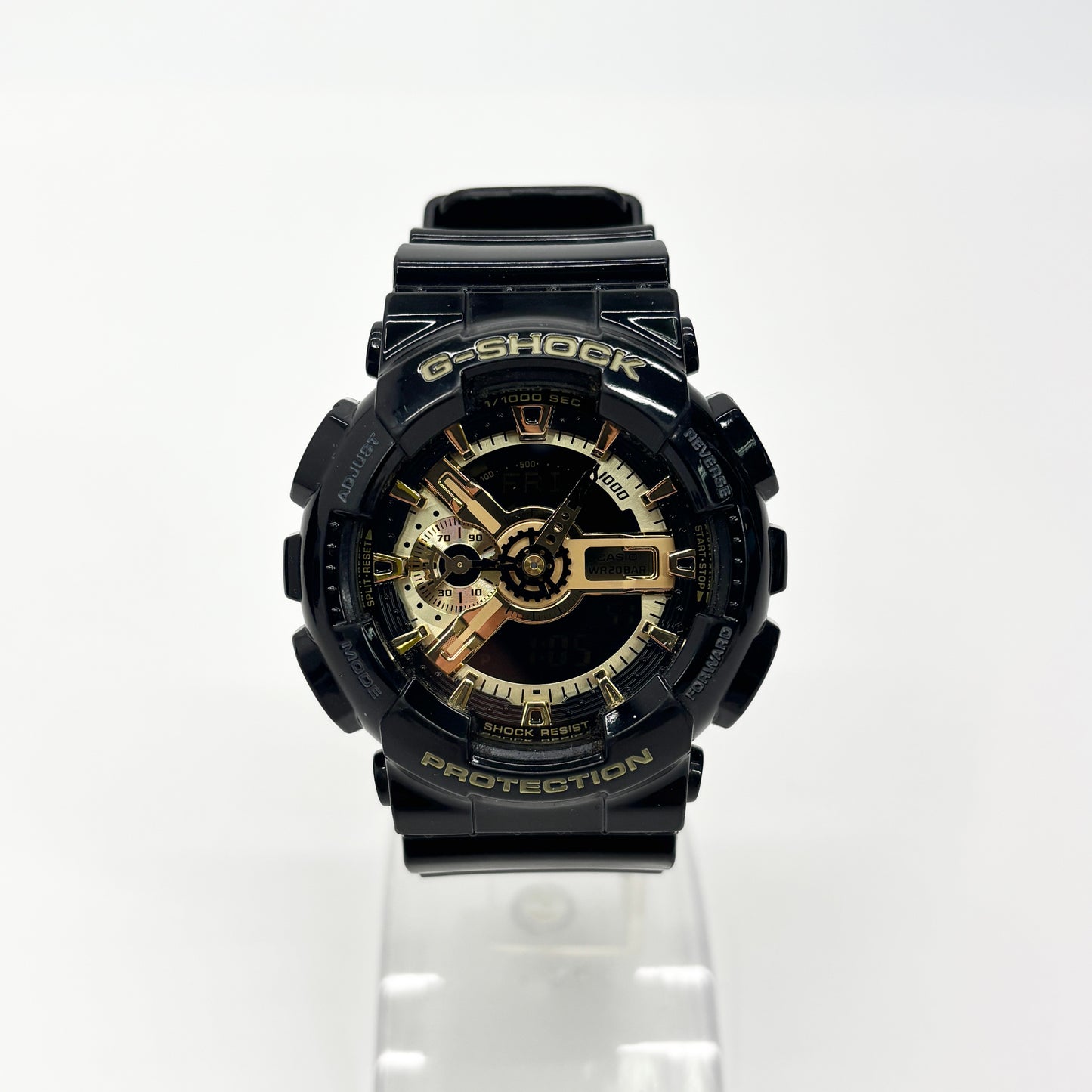 G-SHOCK ジーショック GA-110GB-1ADR 海外モデル アナログ×デジタル ブラック×ゴールド 腕時計【C8502-60】