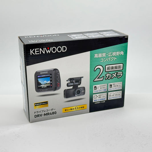 未使用 KENWOOD ケンウッド DRV-MR480 前後撮影対応 2カメラドライブレコーダー【C6189-60】
