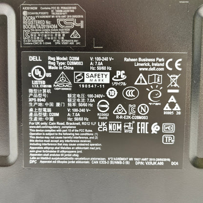 DELL XPS8940 i7 11700 16GB SSD512GB HDD1TB RTX3060Ti Windows11Home【C8729-140】