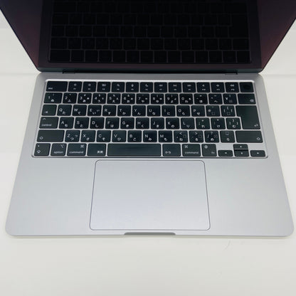 バッテリー最大容量100% Apple MacBook Air M2 13.6インチ スペースグレー 8GB SSD256GB MLXW3J/A 充放電回数18回 付属品完備 C3877 80サイズ発送
